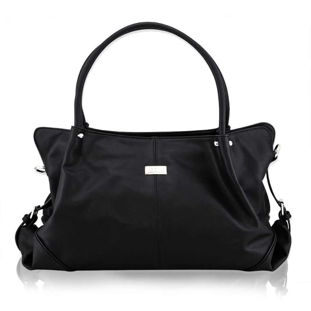 Isoki Anakie Satchel Nappy Bag - Onyx Black | Nappy Bags | Baby Bunting NZ