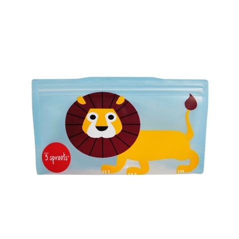 3Sprouts Reusable Snack Bag - 2Pack - Lion image 0 Large Image