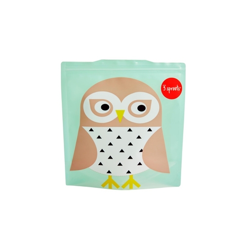3Sprouts Reusable Sandwich Bag - 2Pack - Owl image 0 Large Image