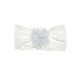 4Baby Organza Flower Baby Headband White Osfa