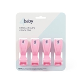 4Baby Stroller Clips 4 Pack Pink image 0