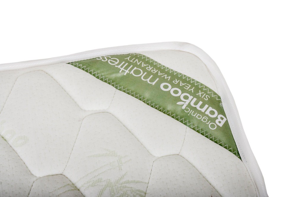 Love N Care Organic Bamboo Mattress White 1310 x 760 x 130