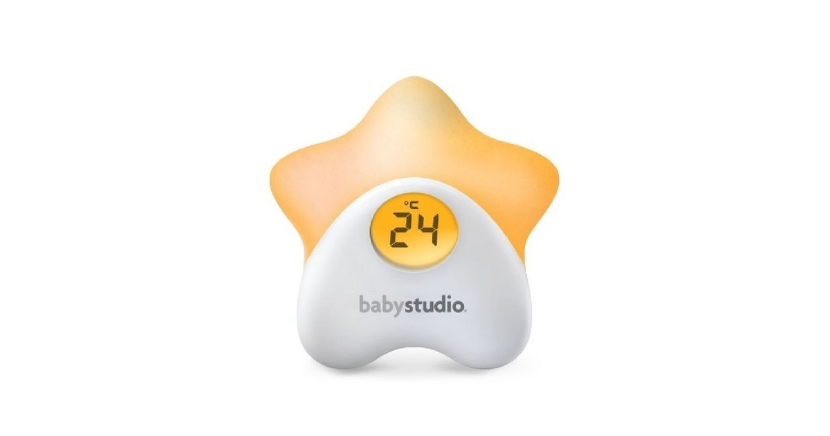 Baby Studio Star Night Light and Room Temperature Reading | Baby Bunting AU