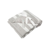 Bilbi Stripe Sherpa Blanket Grey image 0