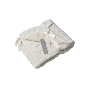 Bilbi Millie Textured Pram Blanket Ivory