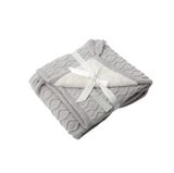 Bilbi Millie Textured Pram Blanket Silver image 0