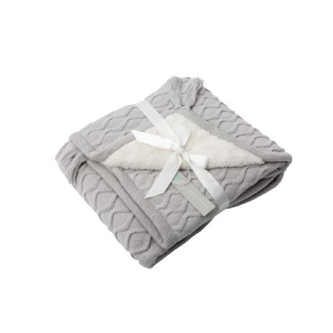 Bilbi Millie Textured Pram Blanket Silver image 0 Large Image