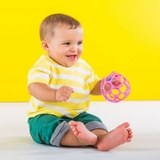 Oball Rattle Easy-Grasp Ball - Pink image 2