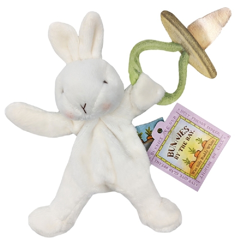 Bunnies By The Bay Wee Silly Buddy Soother Holder Bunny - White image 0 Large Image
