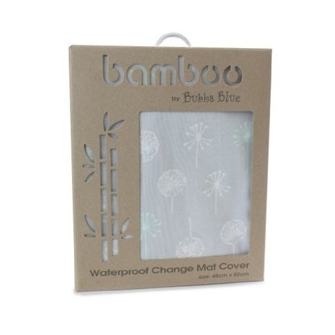 Bubba Blue Mint Meadow Jersey Waterproof Change Pad Cover image 0 Large Image