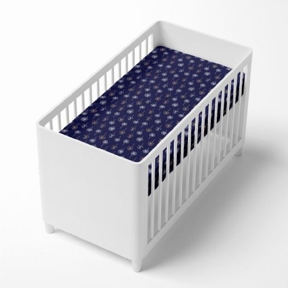 Bubba Blue Bamboo Night Sky Jersey Cot Fitted Sheet Cot Baby Bunting AU