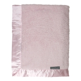 The Little Linen Company Sherpa Stroller Blanket Pastel Pink image 0