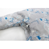 Nest Design Sleep Suit Short Sleeve 0.6 Tog Hummingbird Grey Large image 4