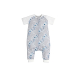 Nest Design Sleep Suit Short Sleeve 0.6 Tog Hummingbird Grey Medium image 0