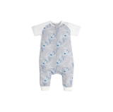 Nest Design Sleep Suit Short Sleeve 0.6 Tog Hummingbird Grey Medium image 1