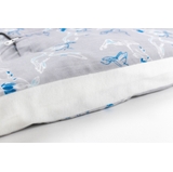 Nest Design Sleep Suit Short Sleeve 0.6 Tog Hummingbird Grey Medium image 2