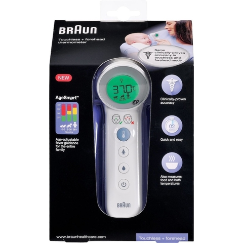 Braun Thermometer Touchless & Forehead BNT4 image 0 Large Image