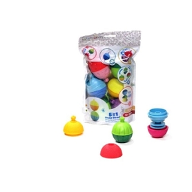 Lalaboom 5 In 1 Snap Beads - 12 Pieces