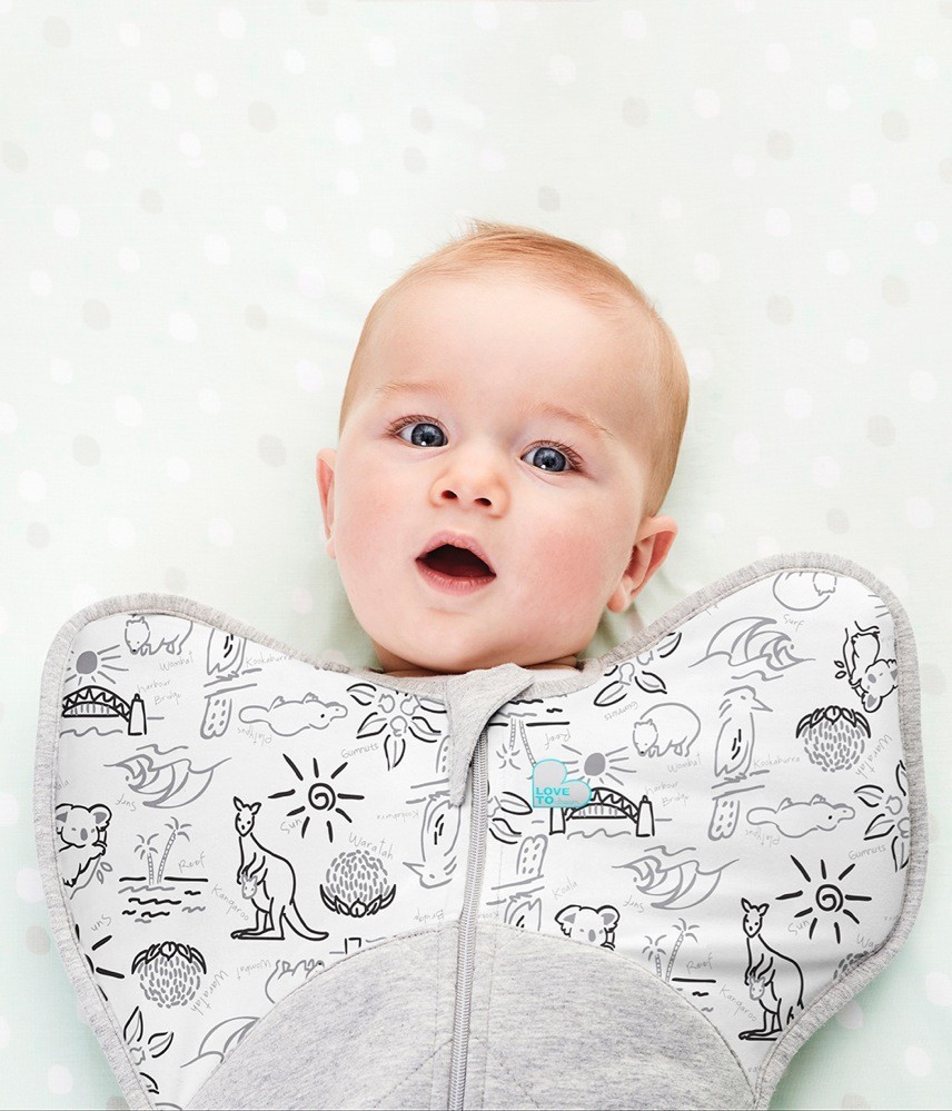 Love To Dream Swaddle Up Designer Warm 2.5 Tog Australiana Medium