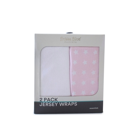Bubba Blue Essentials Jersey Wrap Pink 2 Pack image 0 Large Image