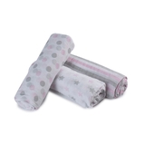 Bubba Blue Essentials Muslin Wrap Pink 3 Pack image 1