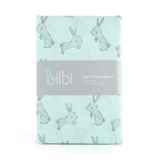 Bilbi Jersey Cot Fitted Sheet Green Bunny image 0