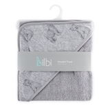 Bilbi Jersey Hooded Towel Grey Bears image 0
