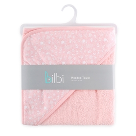 Bilbi Jersey Hooded Towel Pink Floral