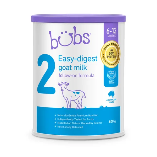 bubs Easy-digest goat milk 800g 2缶セット（bubs バブズ ヤギミルク 