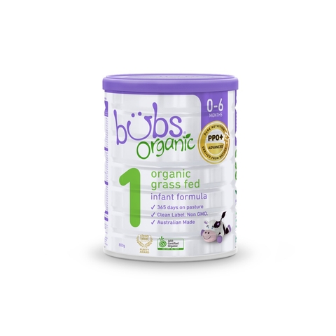 Bubs Formula Organic Grass Fed Infant 800G image 0 Large Image