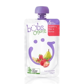 Bubs Organic Strawberry Pear and Quinoa - 120g