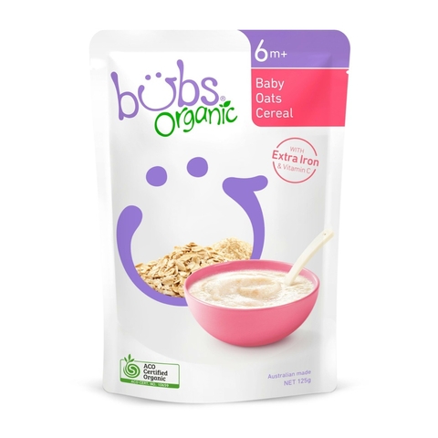 Bubs Organic Baby Oats Cereal - 125g image 0 Large Image