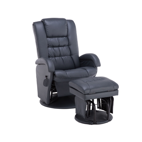 Love N Care Phoenix Glider Chair + Ottoman - Platinum image 0 Large Image