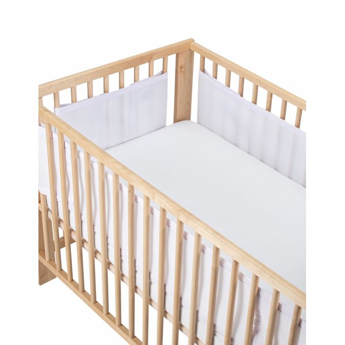 Airwrap Mesh Cot Liner 4 Sides White, Bumpers