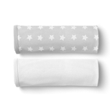 Bubba Blue Essentials Jersey Wrap 2 Pack Grey & White image 0