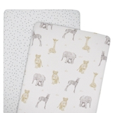 Living Textiles Savanna Co-Sleeper Fitted Sheet 2 Pack image 0