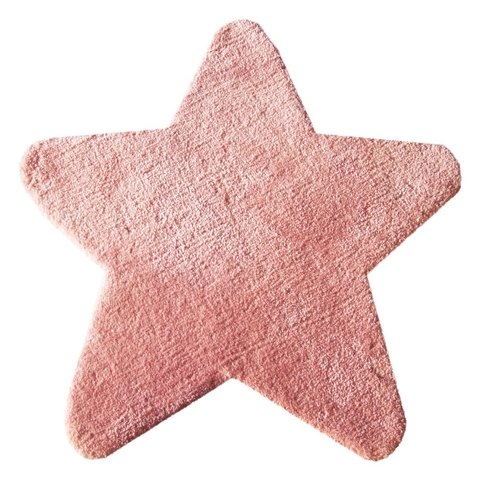 Bilbi Star Shaggy Rug 90X90cm Pink image 0 Large Image