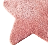 Bilbi Star Shaggy Rug 90X90cm Pink image 2