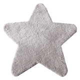 Bilbi Star Shaggy Rug 90X90cm Silver image 0