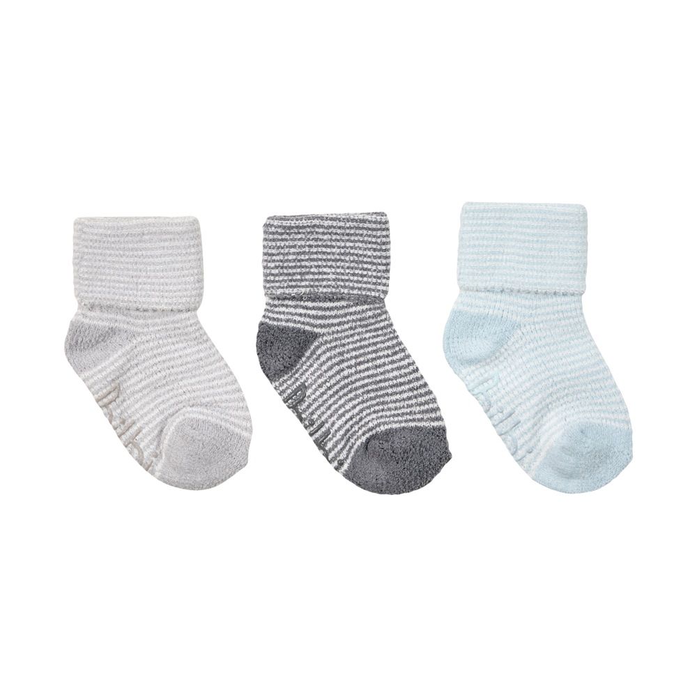 Bilbi 3 Pack Sock Cozy Turn Top Grey Stripe | Booties, Socks & Shoes ...