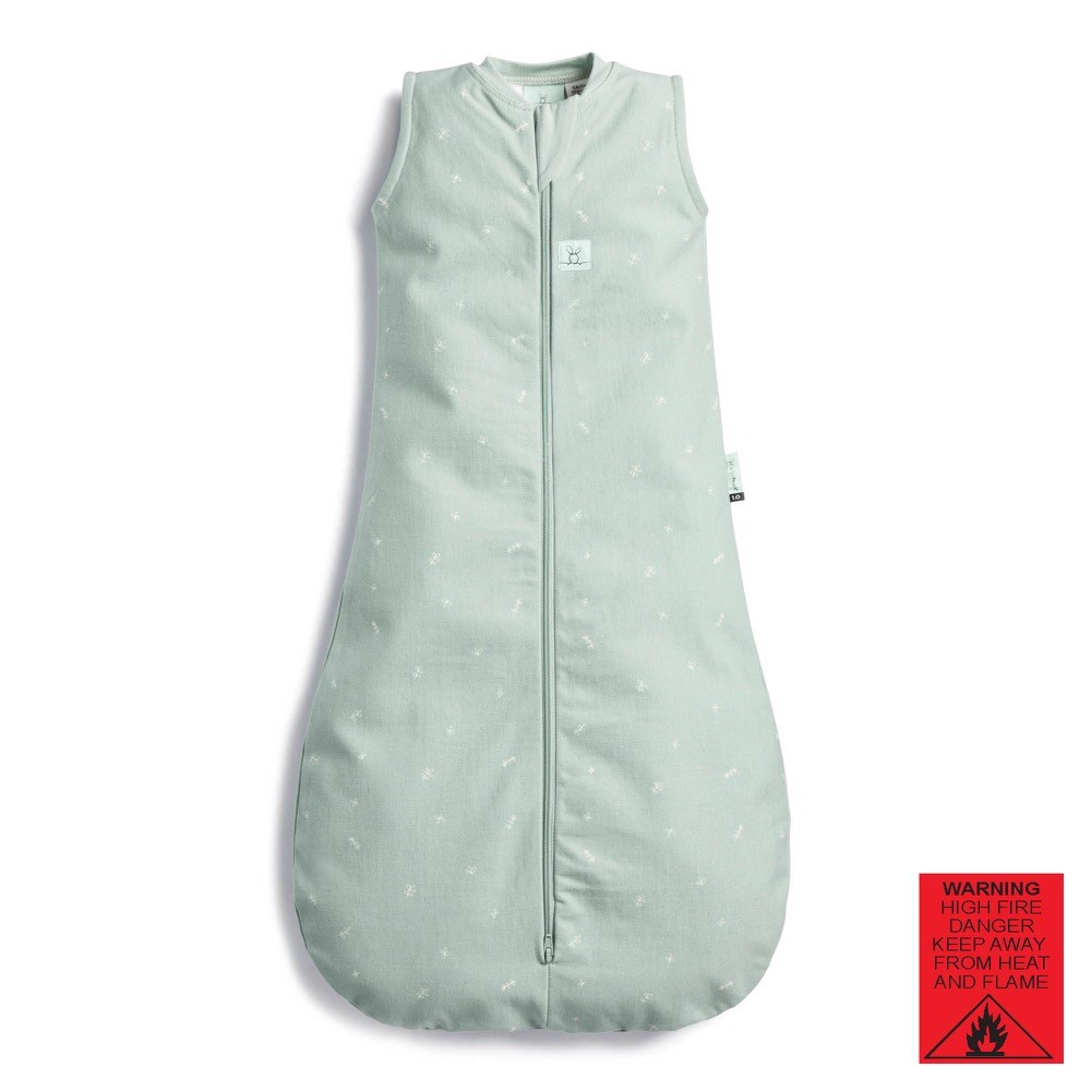 Ergopouch Jersey Sleeping Bag 0.2 Tog Sage 3 12 Months Light Weight Sleeping Bags Baby Bunting AU