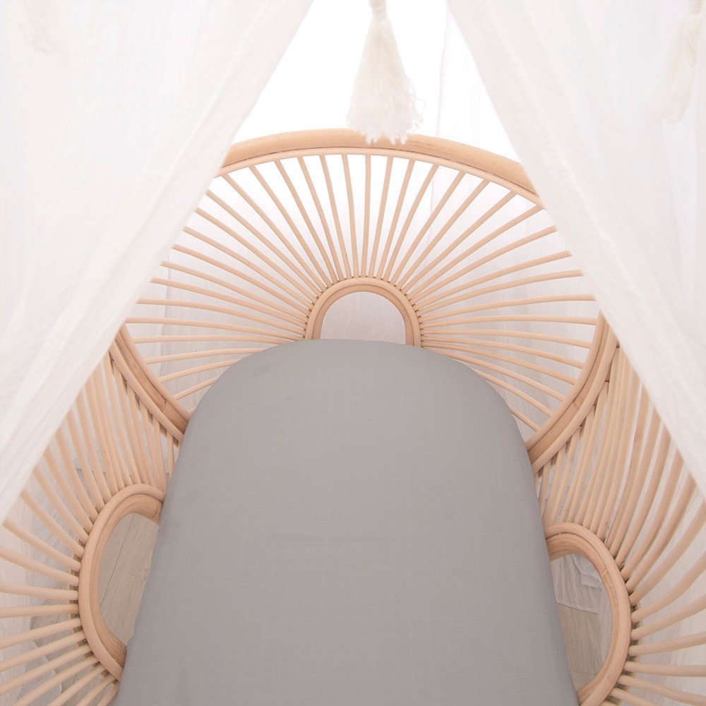 Living Textiles Organic Fitted Sheet Dandelion 2 Pack