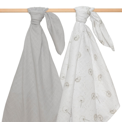 Living Textiles Organic Muslin Wrap Dandelion 2 Pack (Online Only) image 0 Large Image