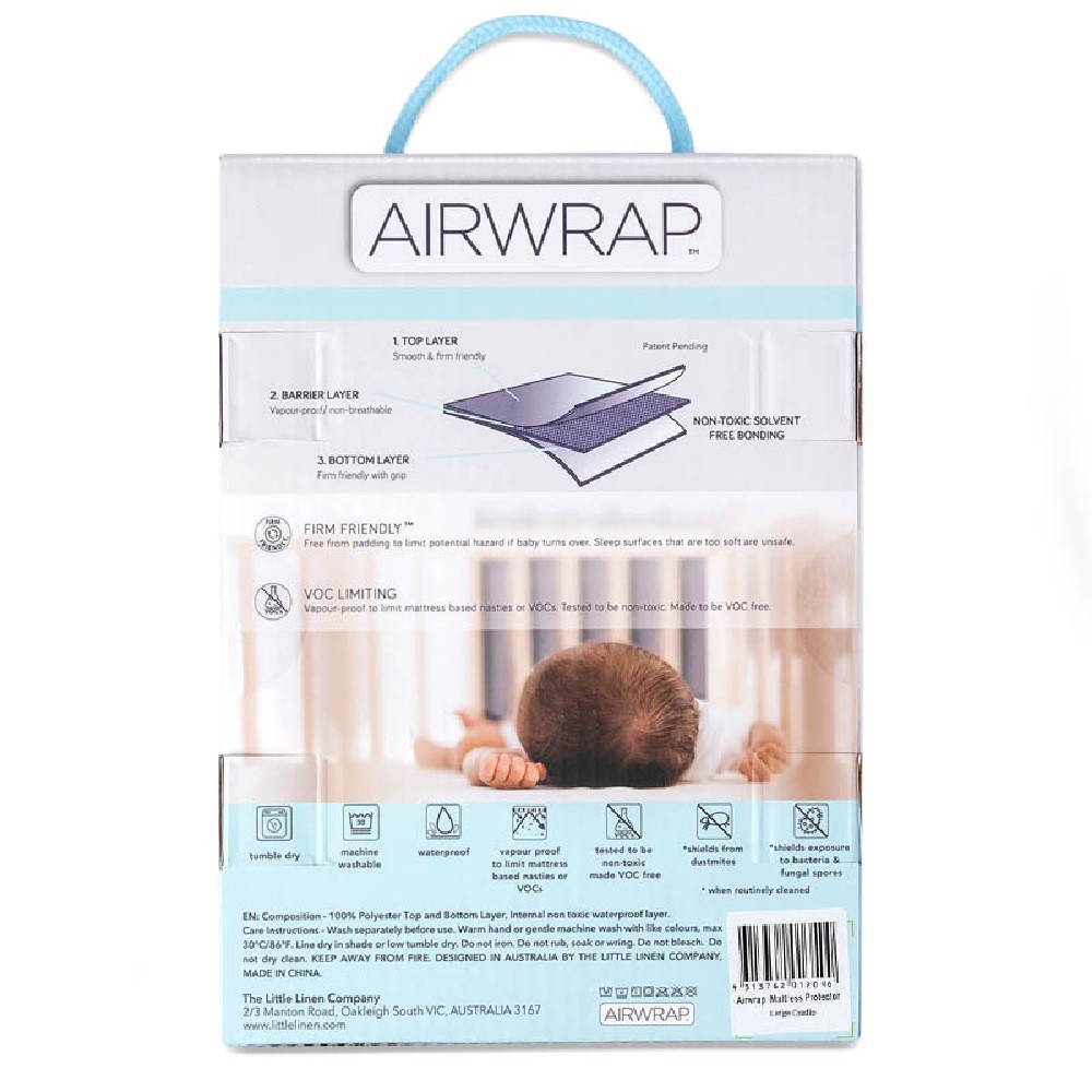 Airwrap Mattress Protector Cradle Large White