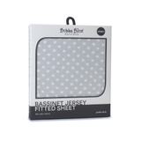 Bubba Blue Polka Dot Jersey Bassinet Fitted Sheet Grey (Online Only) image 0