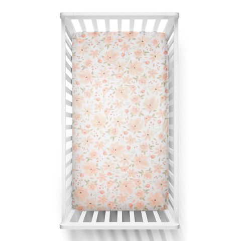 Lolli Living Meadow Cot Fitted Sheet Blush image 0 Large Image
