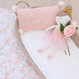 Lolli Living Meadow Knit Cushion Love Blush image 3