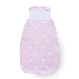 Plum Jersey Sleeping Bag 0.8 Tog Swan 12-24 Months (Online Only) image 0