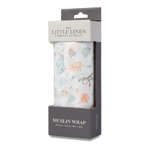 The Little Linen Co Muslin Safari Bear 1 Pack image 0 Large Image
