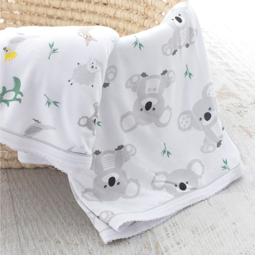 Bubba Blue Aussie Animal Jersey Wrap 2 Pack Wraps Baby Bunting AU